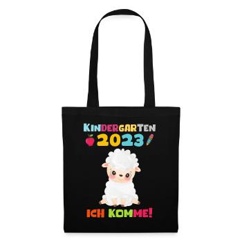 Kindergarten 2023 Ich Komme Jungen Kita Geschenk - Stoffbeutel - Schwarz - Vorne