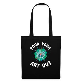 Art Teacher Funny Saying Art Course Art Class - Tote Bag - black - Front