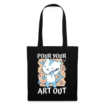 Art Teacher Funny Saying Art Course Art Class - Tote Bag - black - Front