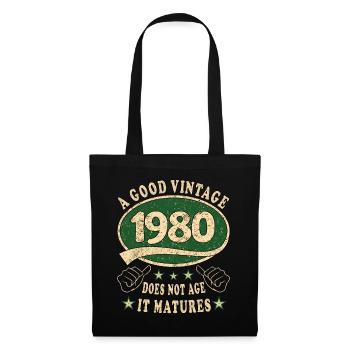 43rd Birthday 1980 43 Good vintage - Tote Bag - black - Front
