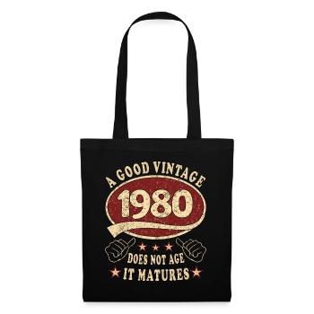 43rd Birthday 1980 43 Good vintage - Tote Bag - black - Front