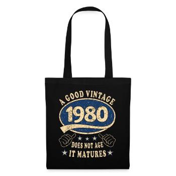 43rd Birthday 1980 43 Good vintage - Tote Bag - black - Front
