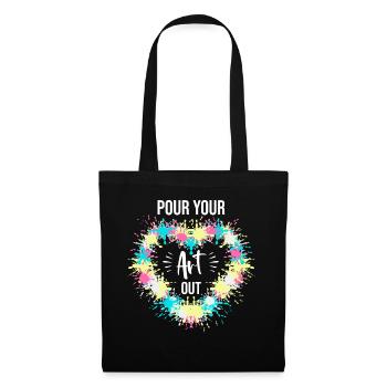 Art Teacher Funny Saying Art Course Art Class - Tote Bag - black - Front