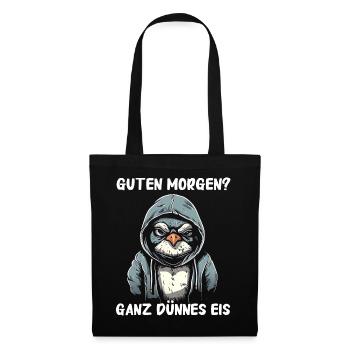 Pinguin Zwergpinguine Kaiserpinguin - Stoffbeutel - Schwarz - Vorne