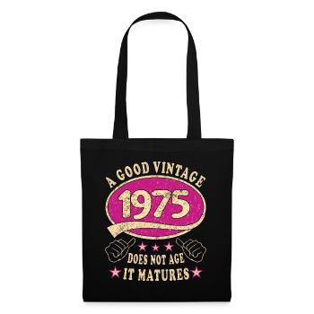 48th Birthday 1975 '48 Good vintage - Tote Bag - black - Front
