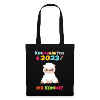 Kindergarten 2023 Ich Komme Jungen Kita Geschenk - Stoffbeutel - Schwarz - Vorne