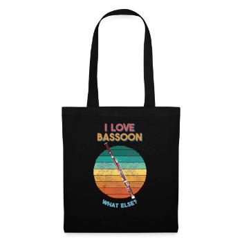 I love Bassoon - Tote Bag - black - Front