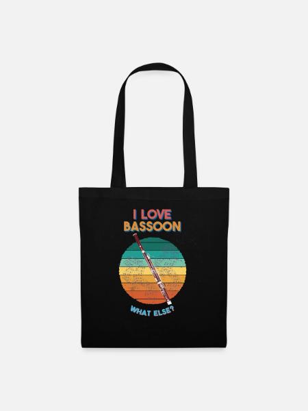 I love Bassoon - Tote Bag - black