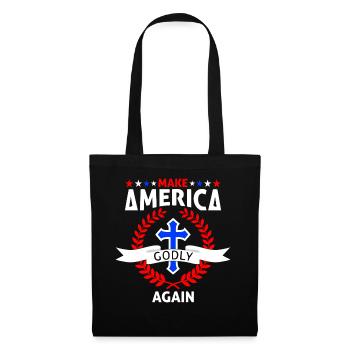 Rendre l’Amérique pieuse, aimer à nouveau la foi de Dieu - Sac en tissu - noir - Devant