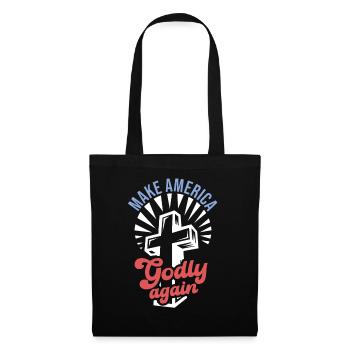 Rendre l’Amérique pieuse, aimer à nouveau la foi de Dieu - Sac en tissu - noir - Devant