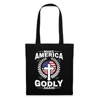 Make America Godly Again Love God's Faith - Tote Bag - black - Front