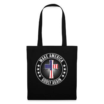Rendre l’Amérique pieuse, aimer à nouveau la foi de Dieu - Sac en tissu - noir - Devant