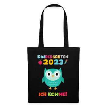 Kindergarten 2023 Ich Komme Jungen Kita Geschenk - Stoffbeutel - Schwarz - Vorne