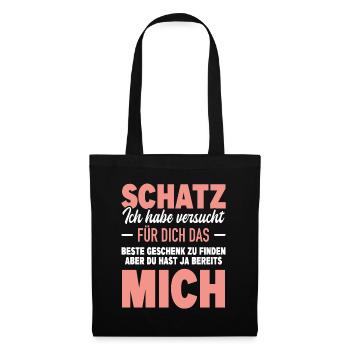 Ehemann Eheleben Beziehung Hast Bereits Mich - Stoffbeutel - Schwarz - Vorne