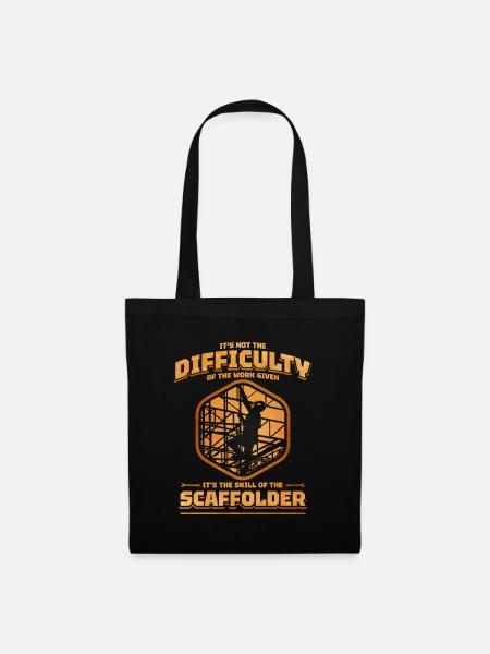 échafaudage échafaudage échafaudage artisan chantier - Sac en tissu - noir