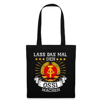 Ostdeutschland Osten Ossi DDR Heimat Ostblock - Stoffbeutel - Schwarz - Vorne