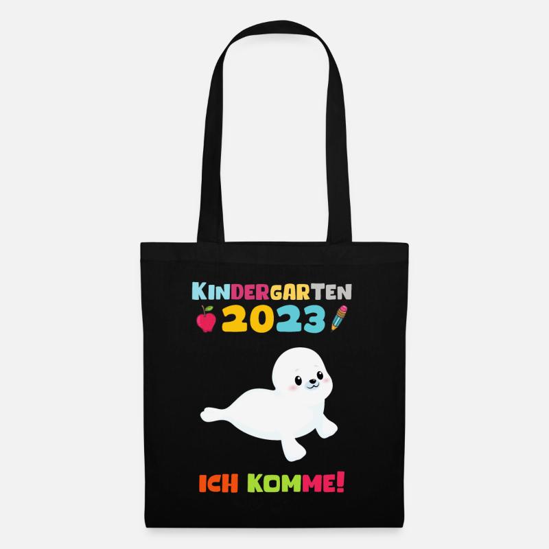 Kindergarten 2023 Ich Komme Jungen Kita Geschenk - Stoffbeutel - Schwarz