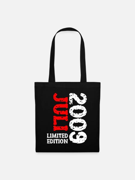 2009 Juli Limited Edition Geburtstag Geschenk - Stoffbeutel - Schwarz