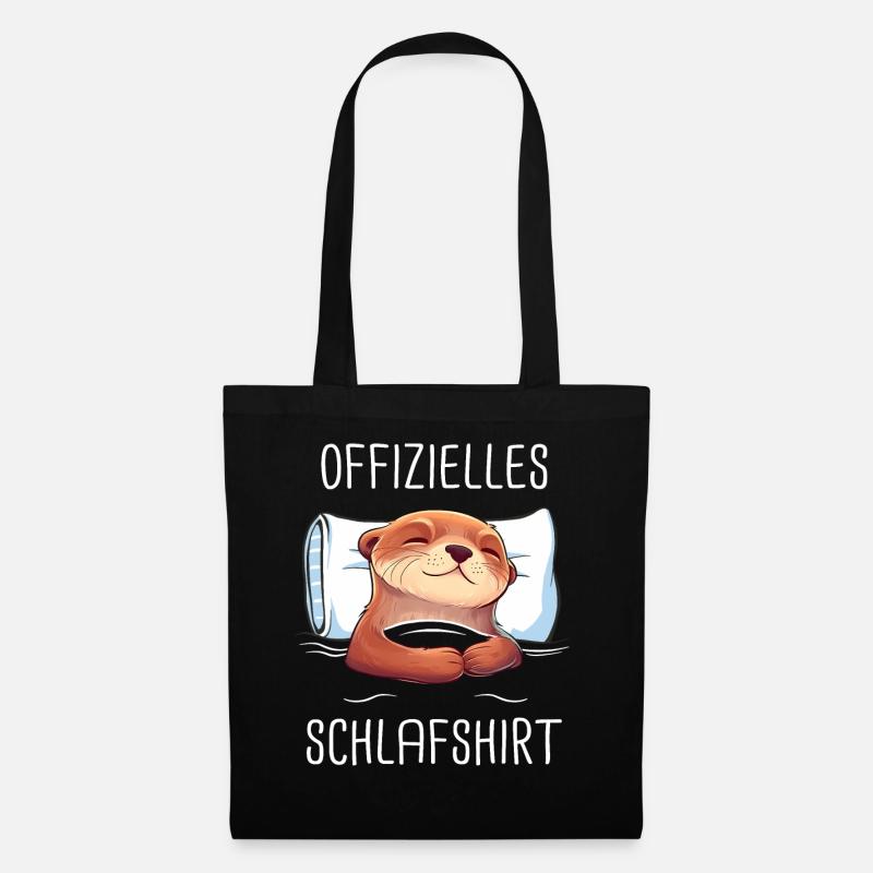 Otter Seeotter - Stoffbeutel - Schwarz