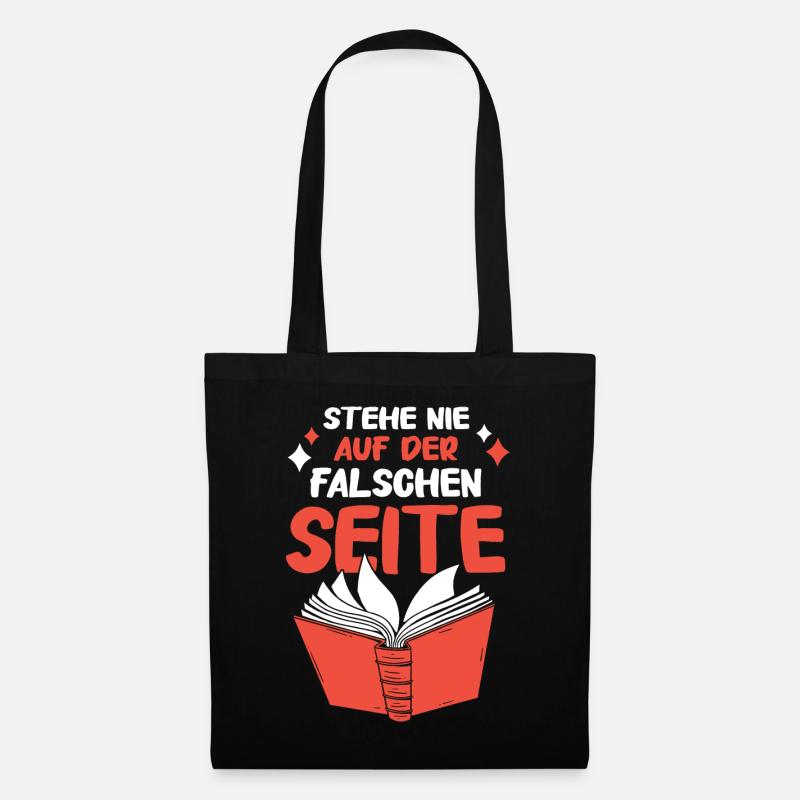 Buch Lesen Bücher Buch Nerd Bücherwurm - Stoffbeutel - Schwarz