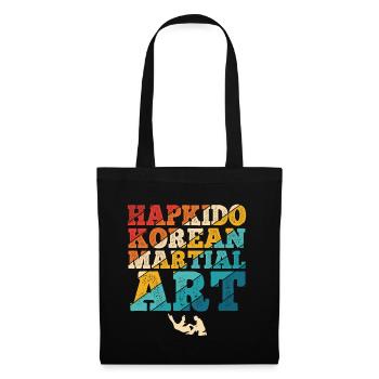 Koreanischer Kampfsport Hapkido - Stoffbeutel - Schwarz - Vorne