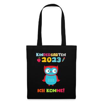Kindergarten 2023 Ich Komme Jungen Kita Geschenk - Stoffbeutel - Schwarz - Vorne