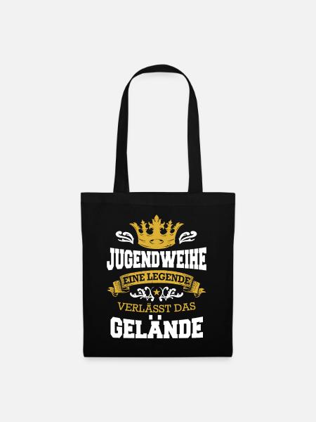 Jugendweihe Mädchen Junge Erwachsen - Stoffbeutel - Schwarz