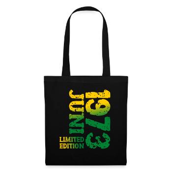 1973 juin édition limitée cadeau d’anniversaire - Sac en tissu - noir - Devant