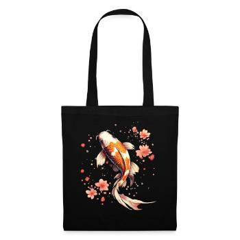 koi fish japanese carp pond fish koi - Tote Bag - black - Front