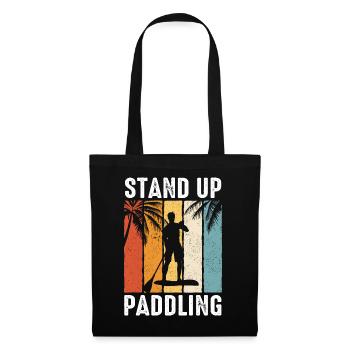 Stand up Paddle SUP Board Surf Paddle Paddle - Sac en tissu - noir - Devant