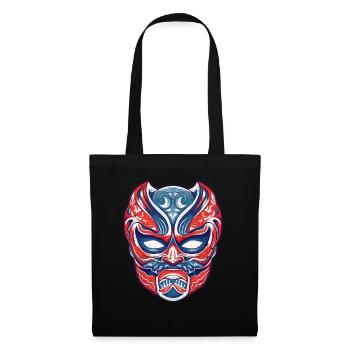 Lucha Libre Masque de Lutte Mexicaine Luchador - Sac en tissu - noir - Devant