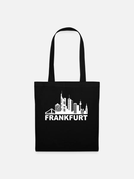 Frankfurt Hessen Deutschland Frankfurter - Stoffbeutel - Schwarz