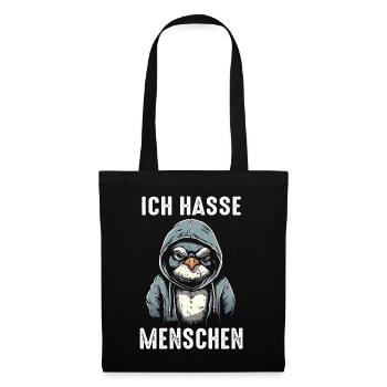Pinguin Zwergpinguine Kaiserpinguin - Stoffbeutel - Schwarz - Vorne