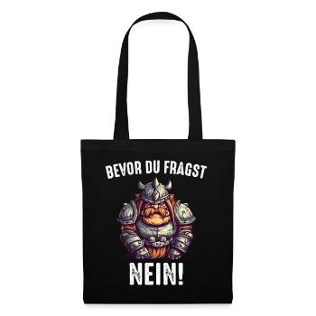 Deus Vult Kreuzritter Tempelritter Mittelalter - Stoffbeutel - Schwarz - Vorne