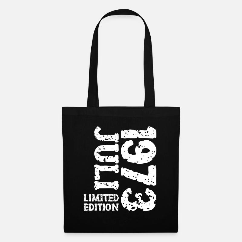 1973 Juli Limited Edition Geburtstag Geschenk - Stoffbeutel - Schwarz