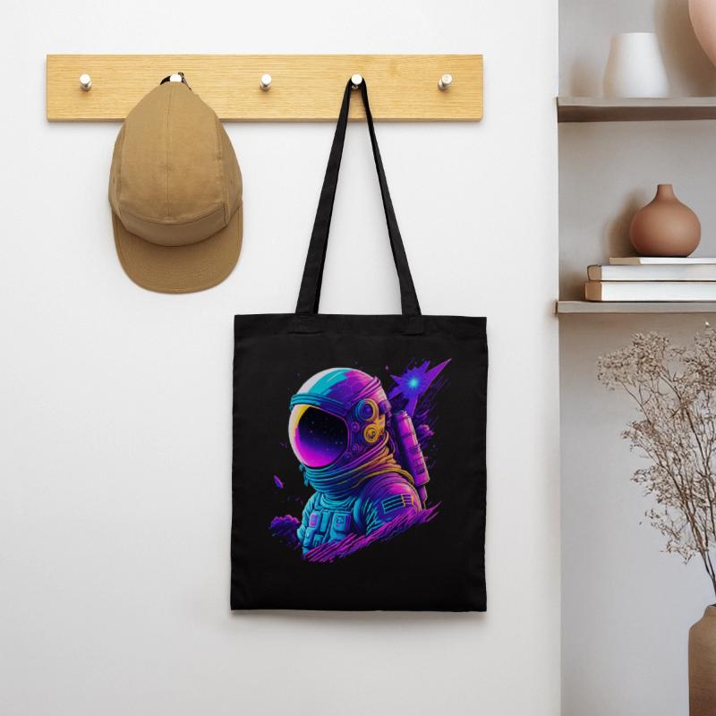 Synthwave Astronaute Space Explorer Sac en tissu
