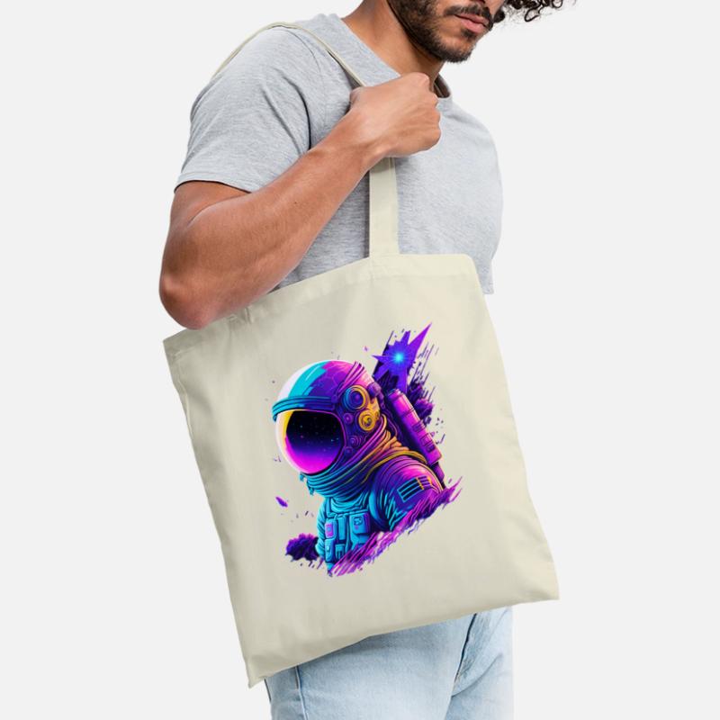 Synthwave Astronaute Space Explorer Sac en tissu