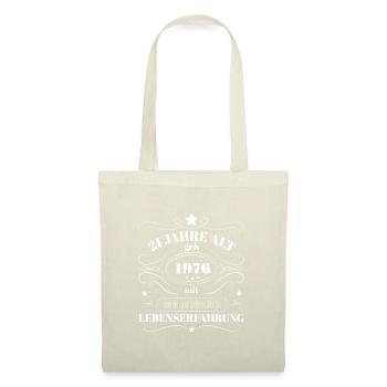 Lustiges Geburtstags Geschenk 1976 geboren Bday - Stoffbeutel - Natur - Vorne