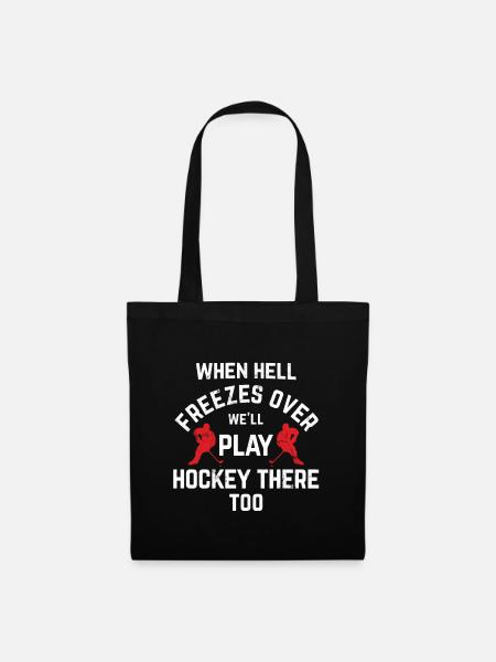Eishockey - Stoffbeutel - Schwarz