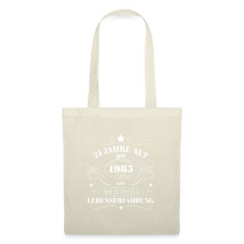 Lustiges Geburtstags Geschenk 1985 geboren Bday - Stoffbeutel - Natur - Vorne