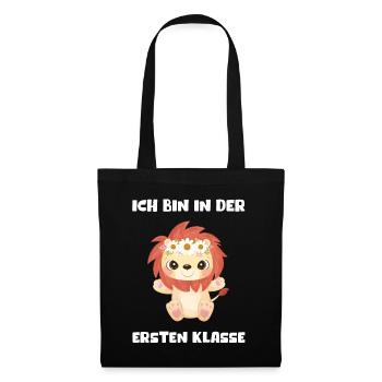 Mädchen Einschulung 2023 Schulbeginn Schulkind - Stoffbeutel - Schwarz - Vorne