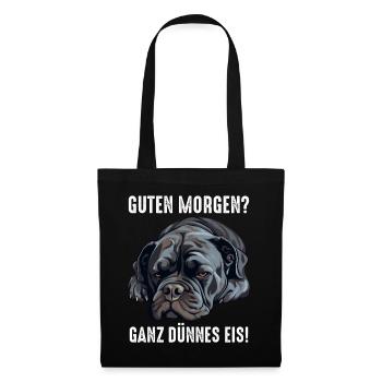 Cane Corso Italiano Hund - Stoffbeutel - Schwarz - Vorne