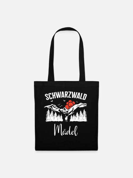 Schwarzwald Schwarzwälder Baden-Württemberg - Stoffbeutel - Schwarz