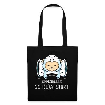 Schafe Schafherde Bauernhof Landwirt Schäfer - Stoffbeutel - Schwarz - Vorne