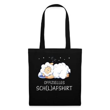 Schafe Schafherde Bauernhof Landwirt Schäfer - Stoffbeutel - Schwarz - Vorne