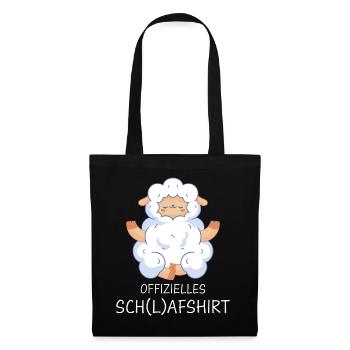 Schafe Schafherde Bauernhof Landwirt Schäfer - Stoffbeutel - Schwarz - Vorne