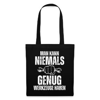 Funny Craftsman Mechanic Monteur Electricians Cool - Stoffbeutel - Schwarz - Vorne
