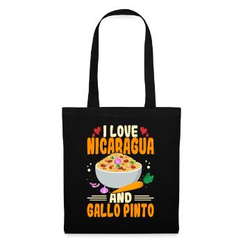 Love Nicaragua Gallo Pinto Central American Cuisine - Tote Bag - black - Front