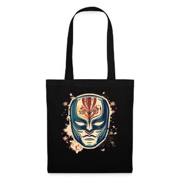 Lucha Libre Mexikanische Wrestling Maske Luchador - Stoffbeutel - Schwarz - Vorne
