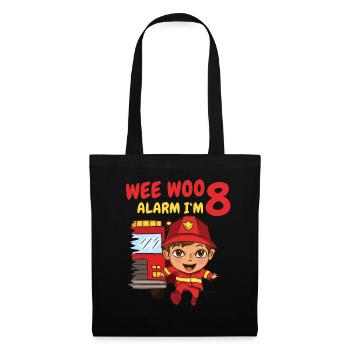 Cadeau 8 ans anniversaire garçon ou fille - Sac en tissu - noir - Devant